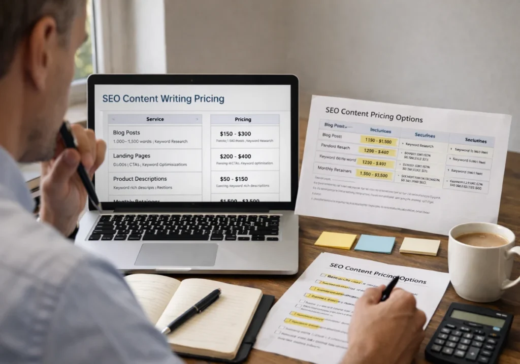 Pricing: What SEO Content Writing Services Cost