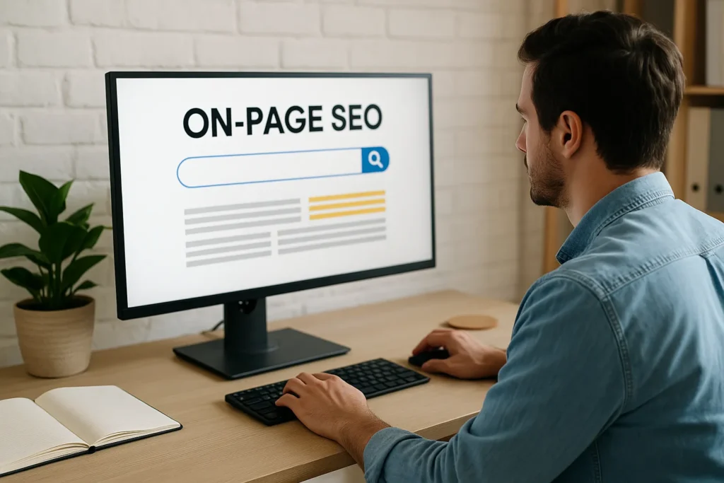 Optimizing website on desktop for on-page SEO