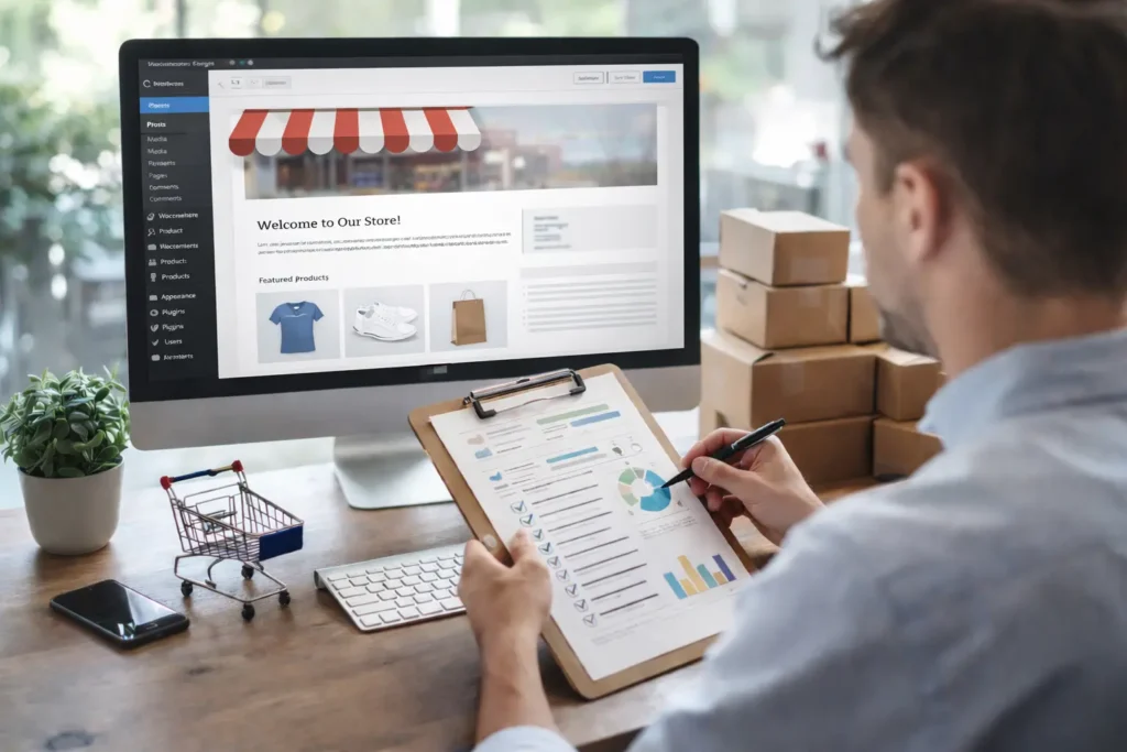Having a look at the WordPress set-up of the site