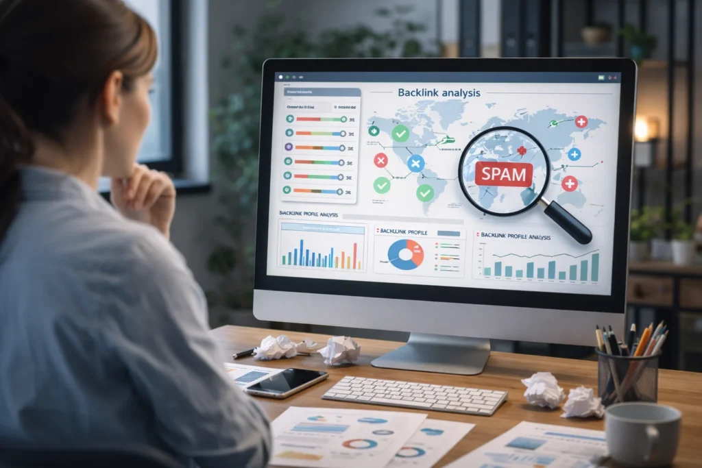 Analysing backlink profile