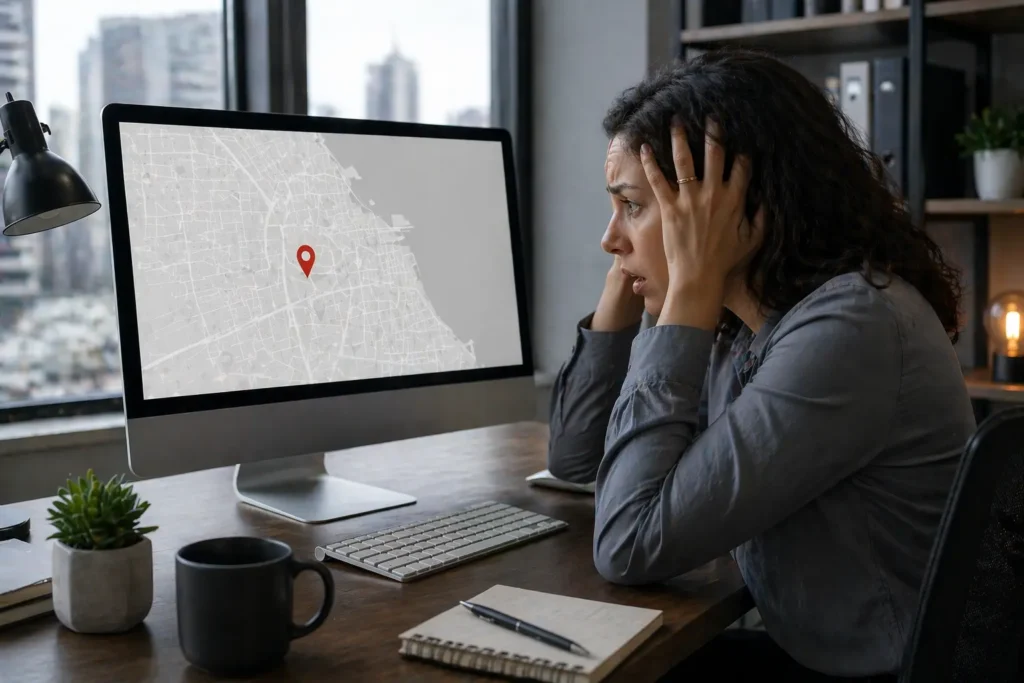 Panicked over invisible locations