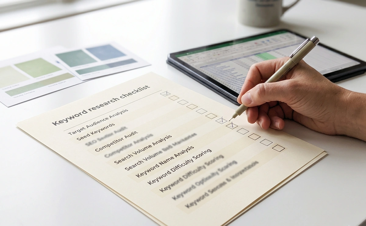 Keyword Research Checklist